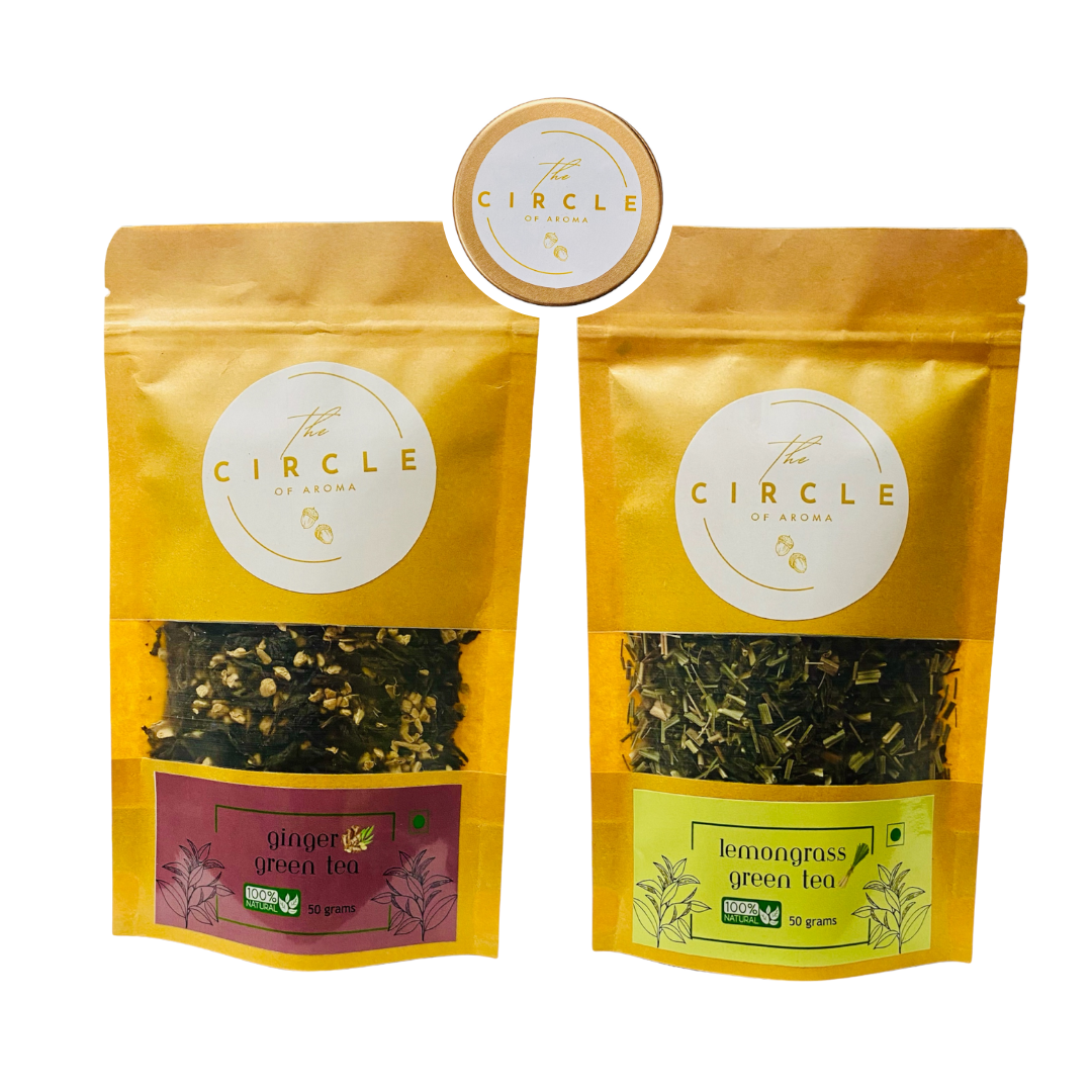 Combo Of 2 Lemongrass, Ginger 50g (25 Cups) Each Flavour