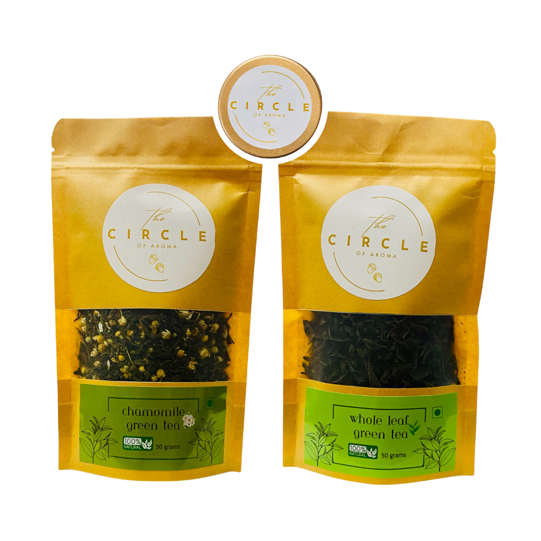 Combo Of 2 Whole Leaf & Chamomile 50g (25 Cups) Each Flavour