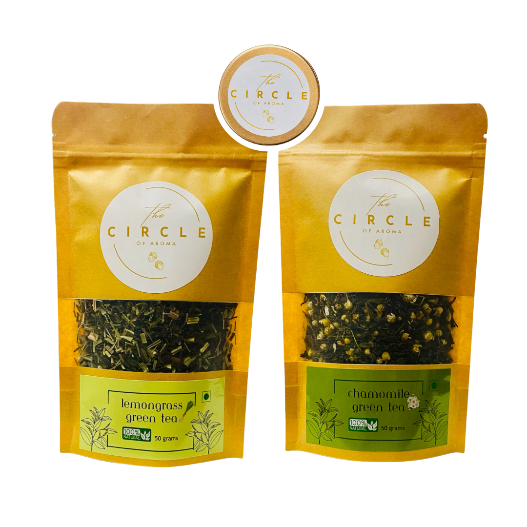 Combo Of 2 Lemongrass, Chamomile 50g (25 Cups) Each Flavour