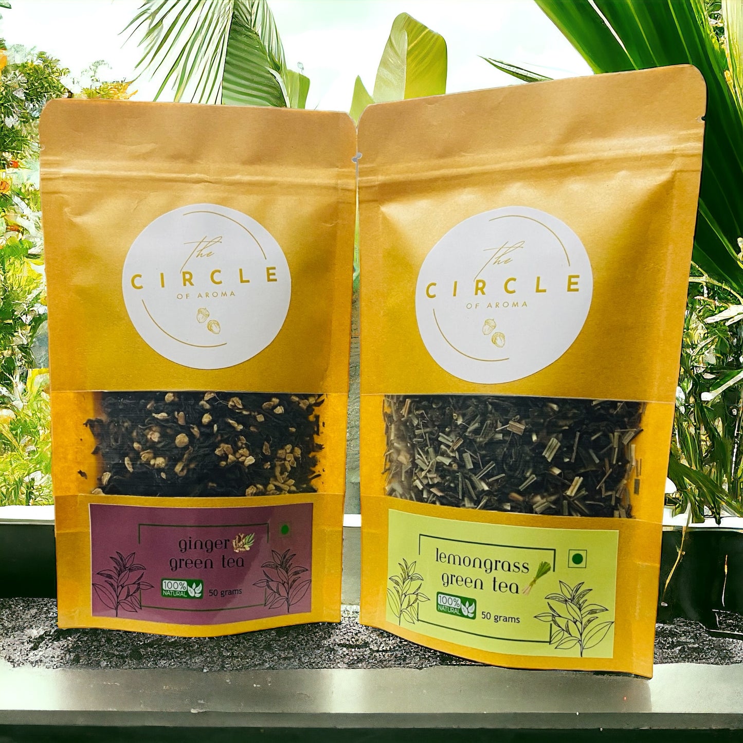 Combo Of 2 Lemongrass, Ginger 50g (25 Cups) Each Flavour