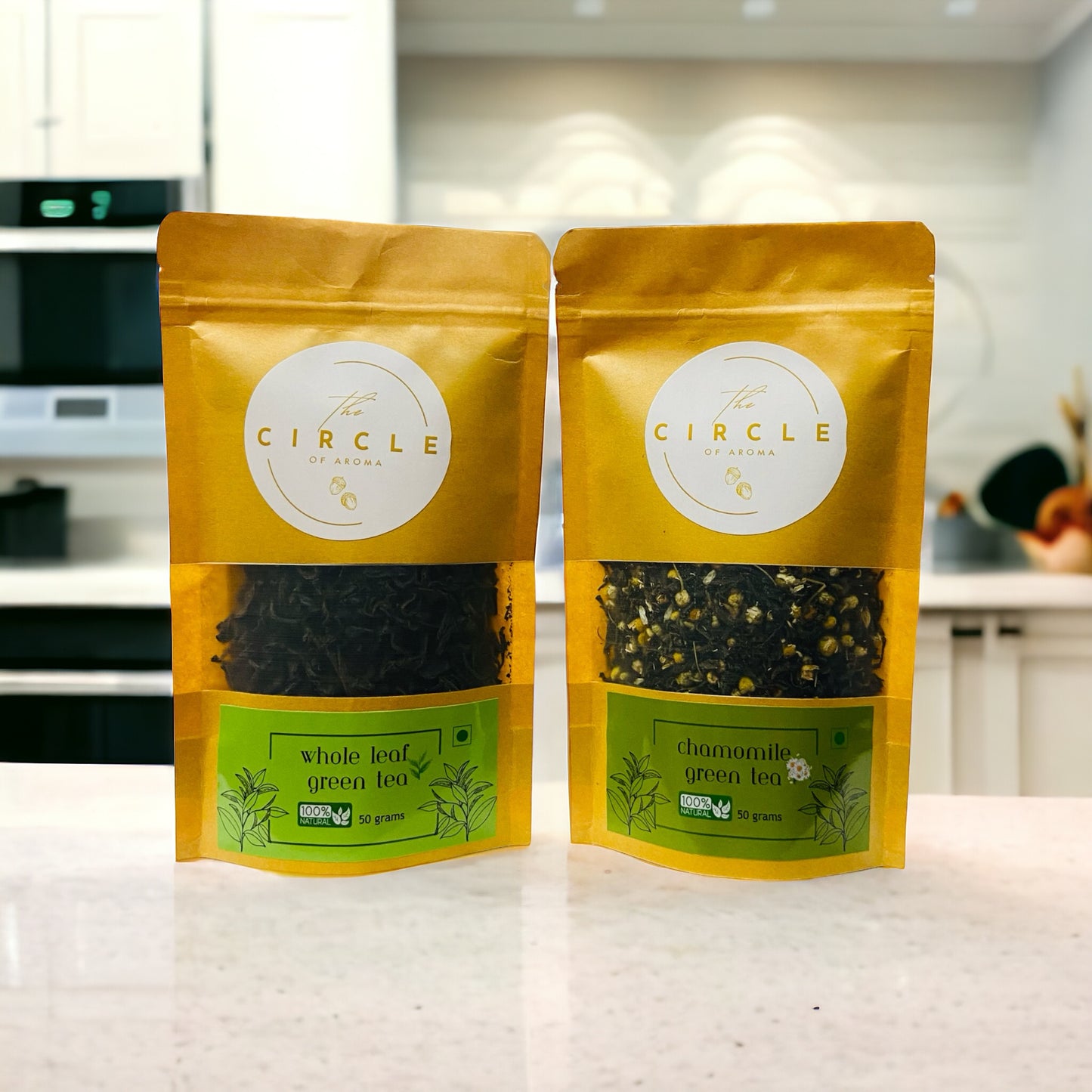 Combo Of 2 Whole Leaf & Chamomile 50g (25 Cups) Each Flavour