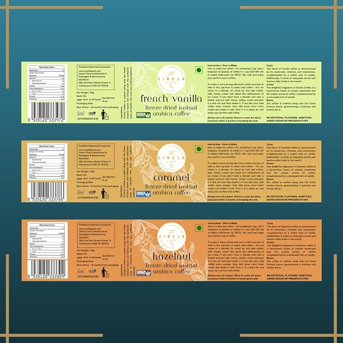 Combo Of 3 Irishmocha, Butterscotch & Caramel 50g(25 Cups)