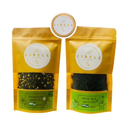 Combo Of 2  Whole Leaf & Chamomile 50g (25 Cups) Each Flavour