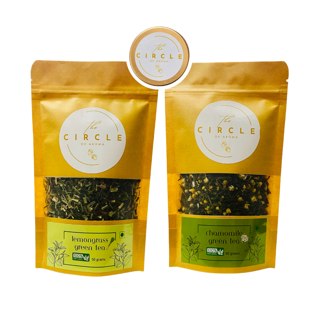 Combo Of 2  Lemongrass, Chamomile 50g (25 Cups) Each Flavour