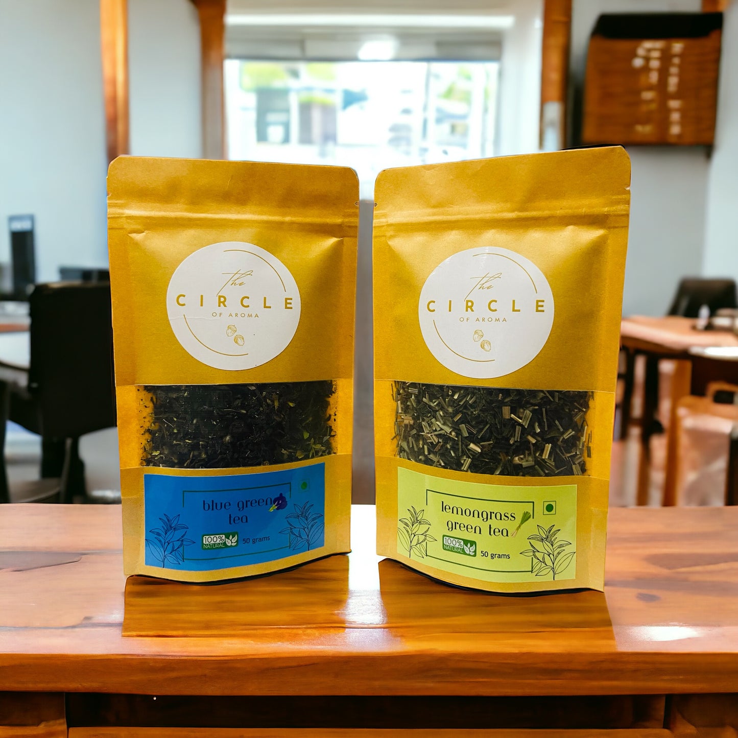 Combo Of 2 Blue Tea, Lemongrass 50g (25 Cups) Each Flavour