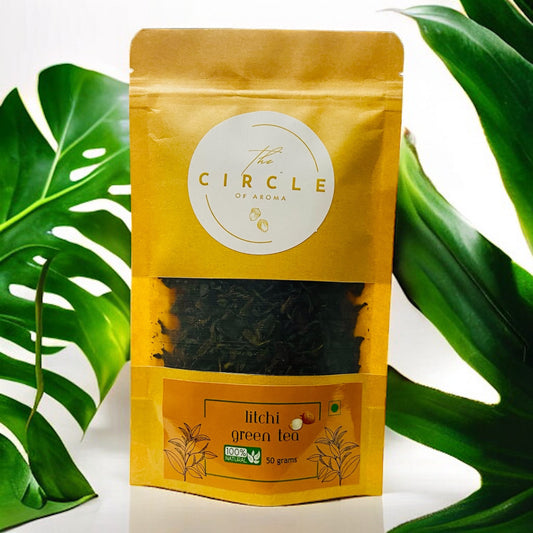 Litchi Green Tea 100g (50 Cups)