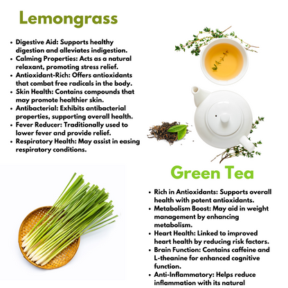 Lemongrass Green Tea 100g (50 Cups)