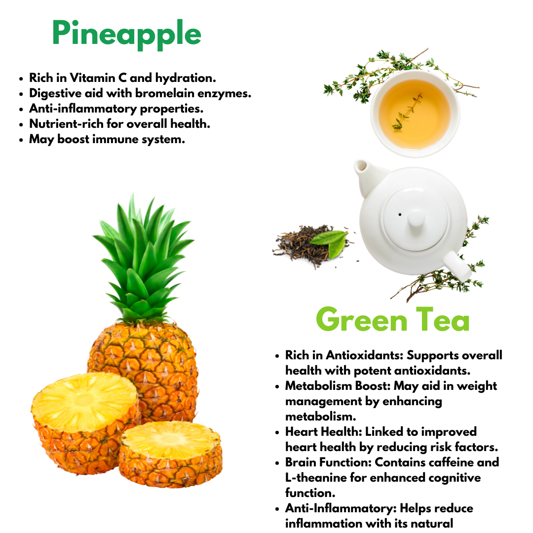 Pineapple Green Tea 100g (50 Cups)