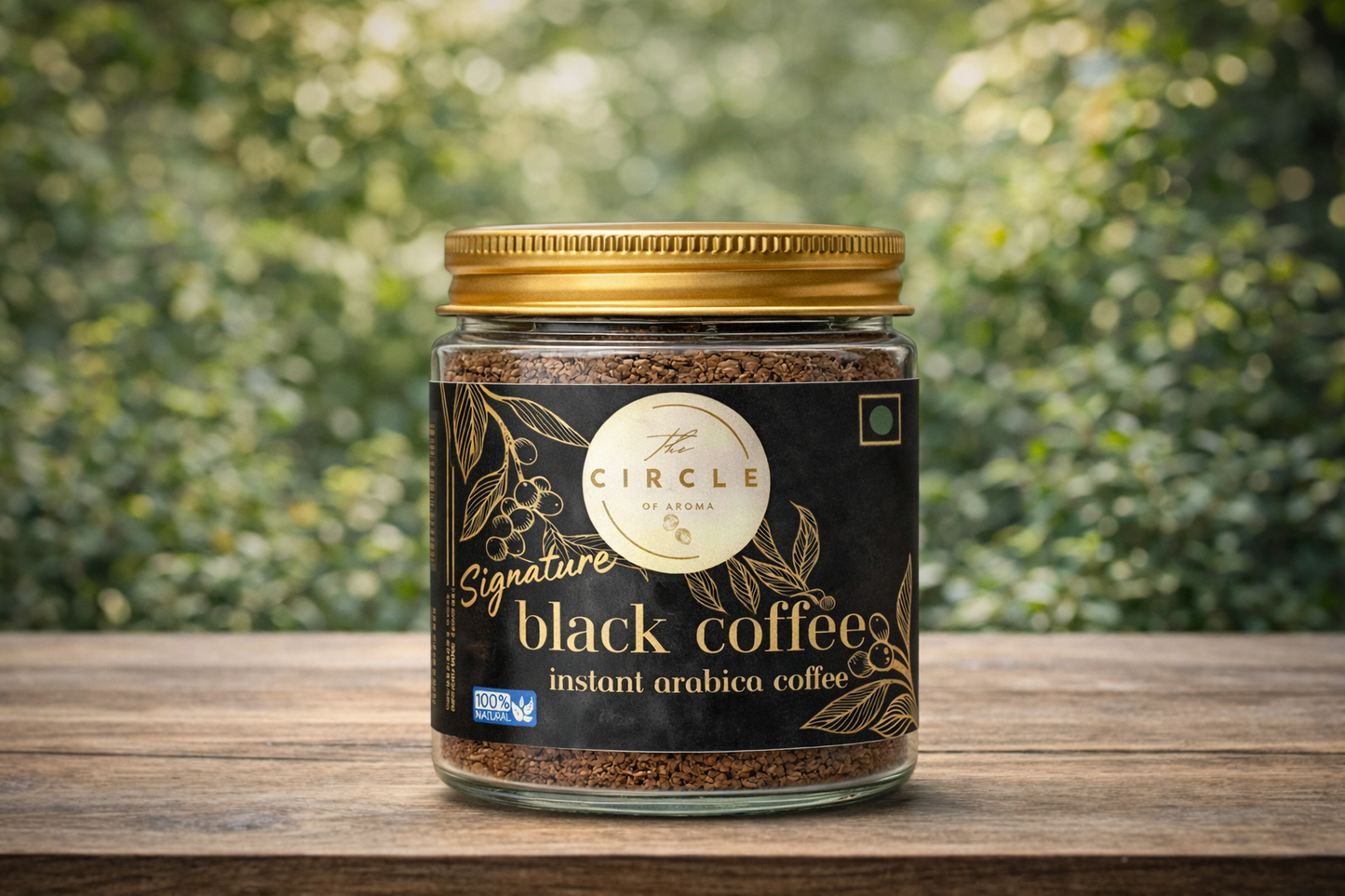 Signature Instant Black Coffee (100 gram, Dark Roast)